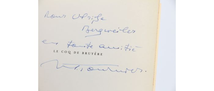 TOURNIER : Le Coq de Bruyère - Autographe, Edition Originale - Edition-Originale.com