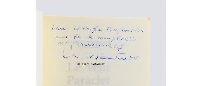 TOURNIER : Le Vent Paraclet - Libro autografato, Prima edizione - Edition-Originale.com
