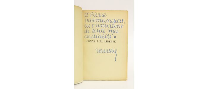 TOURSKY : Connais ta liberté - Signed book, First edition - Edition-Originale.com