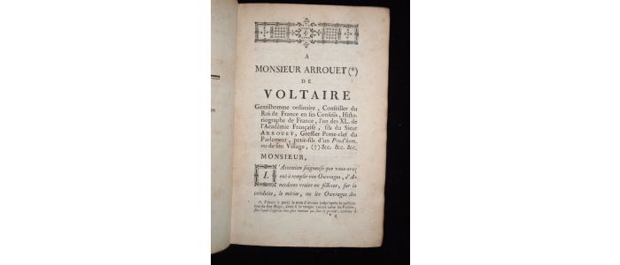 TRAVENOL : Voltariana ou eloges amphigouriques, de Fr. Marie Arrouet - Edition-Originale.com