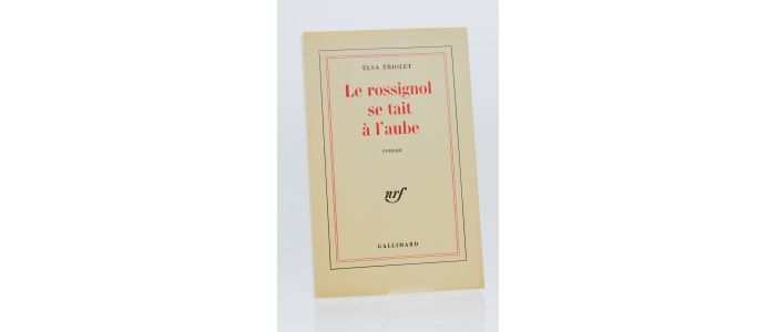 TRIOLET : Le rossignol se tait à l'aube - Signiert, Erste Ausgabe - Edition-Originale.com