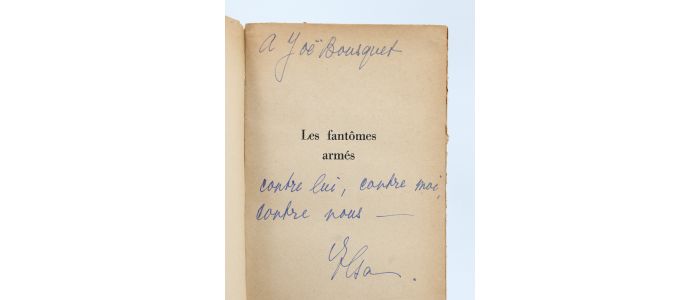 TRIOLET : Les fantômes armés - Autographe, Edition Originale - Edition-Originale.com