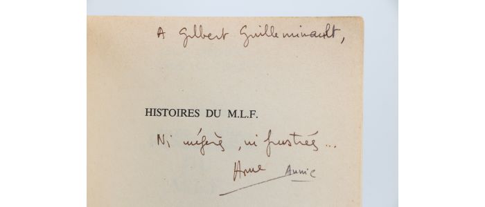 TRISTAN : Histoires du M.L.F. - Autographe, Edition Originale - Edition-Originale.com