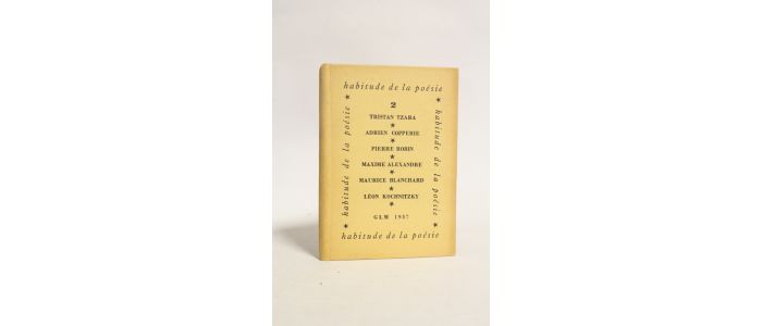TZARA : Habitude de la poésie N°2 - Erste Ausgabe - Edition-Originale.com