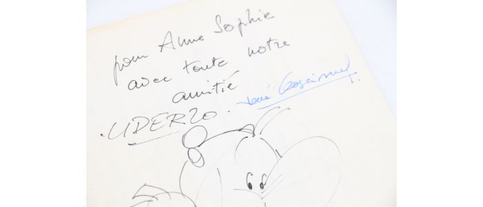 UDERZO : Dessin original d'Obélix au feutre signé par Uderzo et Goscinny - Autographe, Edition Originale - Edition-Originale.com