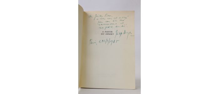 UNGARETTI : A partir du désert - Signed book, First edition - Edition-Originale.com