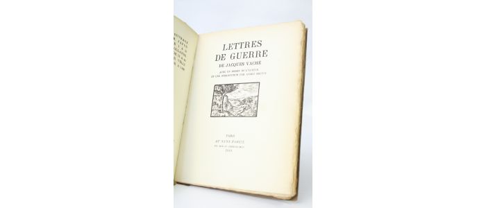 Vache Lettres De Guerre De Jacques Vaché Edition - 
