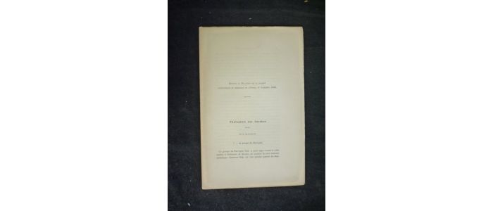 VACHER DE LAPOUGE : Phylogénie des carabus : V - Le groupe du Parreyssi - Prima edizione - Edition-Originale.com