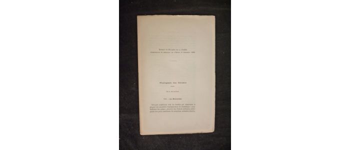 VACHER DE LAPOUGE : Phylogénie des carabus : VIII - Les mesocarabus - Edition Originale - Edition-Originale.com