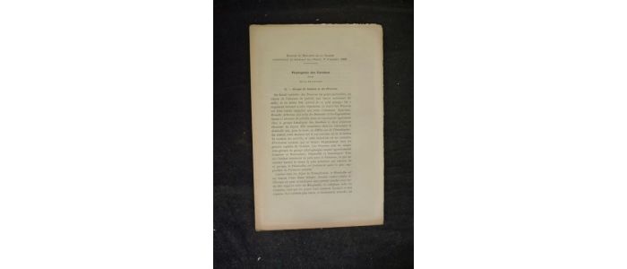 VACHER DE LAPOUGE : Phylogénie des carabus : XI - Groupe du caelatus et des procerus - Edition Originale - Edition-Originale.com