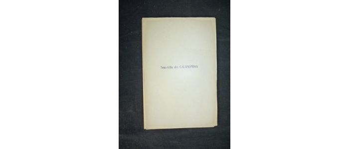 VACHER DE LAPOUGE : Sous-tribu des calosomina. A (Callisthéniens) - Edition Originale - Edition-Originale.com