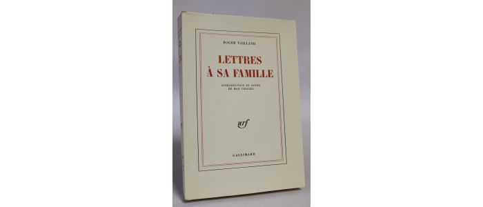 VAILLAND : Lettres à sa famille - Edition Originale - Edition-Originale.com