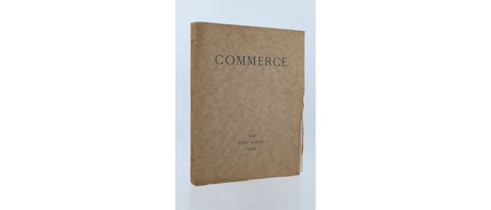 VALERY : Commerce Cahier XXII de l'hiver 1929 - Erste Ausgabe - Edition-Originale.com