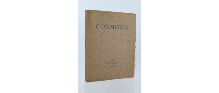 VALERY : Commerce Cahier XXII de l'hiver 1929 - Edition Originale - Edition-Originale.com