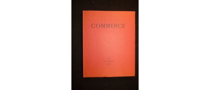 VALERY : Commerce. Été 1930 - Cahier XXIV - Prima edizione - Edition-Originale.com