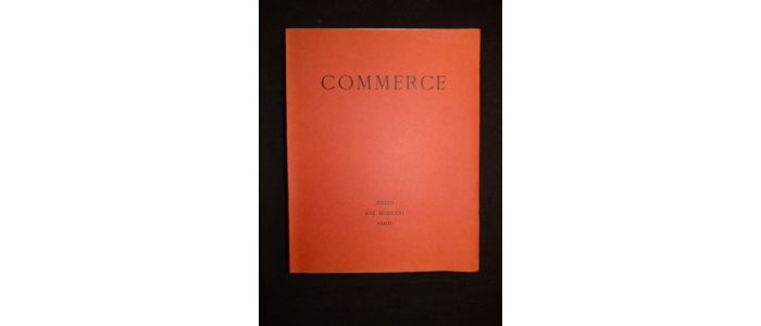 VALERY : Commerce. Eté 1931 - Cahier XXVIII - Prima edizione - Edition-Originale.com