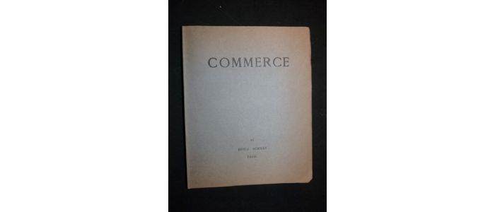 VALERY : Commerce. Hiver 1925 - Cahier VI - Erste Ausgabe - Edition-Originale.com