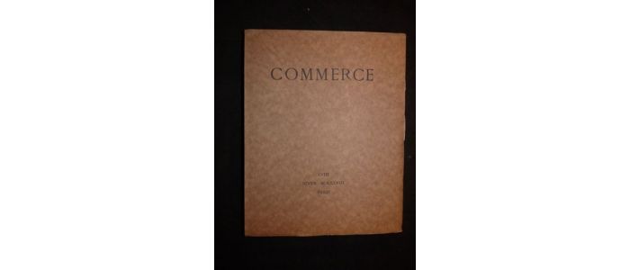 VALERY : Commerce. Hiver 1928  - Cahier XVIII - Prima edizione - Edition-Originale.com