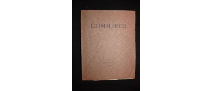 VALERY : Commerce. Hiver 1929  - Cahier XXII - Prima edizione - Edition-Originale.com