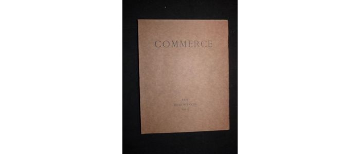 VALERY : Commerce. Hiver 1932 - Cahier XXIX - First edition - Edition-Originale.com