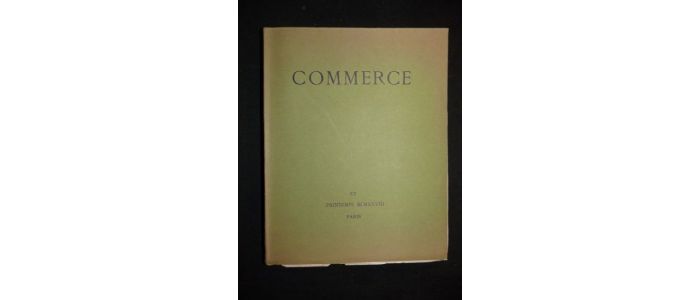 VALERY : Commerce. Printemps 1928  - Cahier XV - Edition Originale - Edition-Originale.com