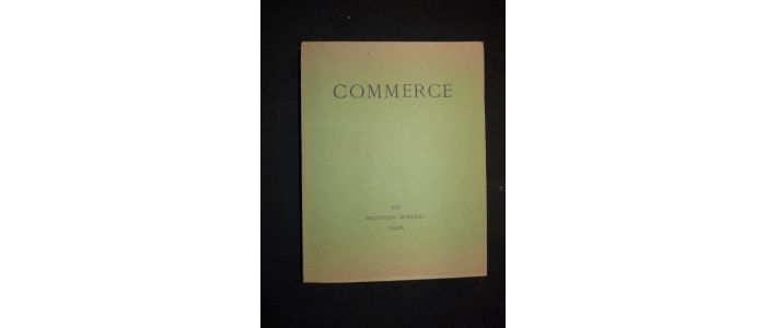 VALERY : Commerce. Printemps 1929 - Cahier XIX - Prima edizione - Edition-Originale.com