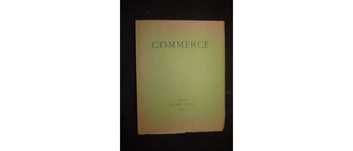 VALERY : Commerce. Printemps 1931 - Cahier XXVII - Prima edizione - Edition-Originale.com