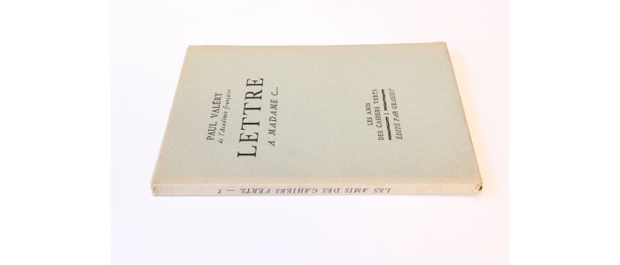VALERY : Lettre à Madame C... - Erste Ausgabe - Edition-Originale.com