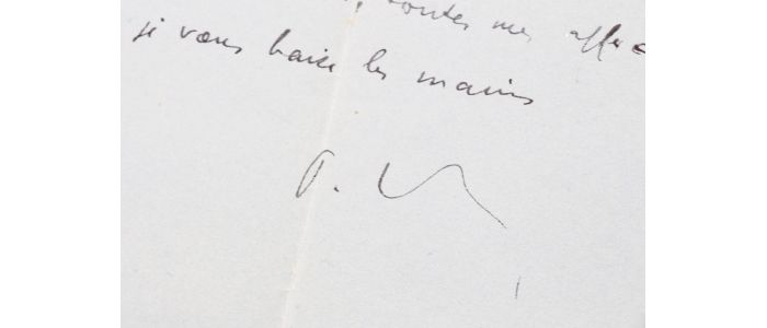 VALERY : Lettre autographe datée et signée adressée à un confrère écrivain à propos de l'envoi de son dernier ouvrage : 
