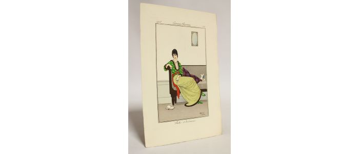 Costumes parisiens. Robe d'intérieur (pl.125, Journal des Dames et des Modes, 1913 n°55) - Erste Ausgabe - Edition-Originale.com