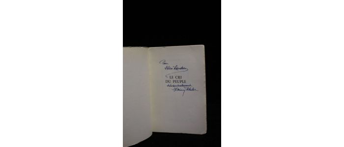 VALLES : Le cri du peuple. Février 1848 à Mai 1871 - Autographe - Edition-Originale.com