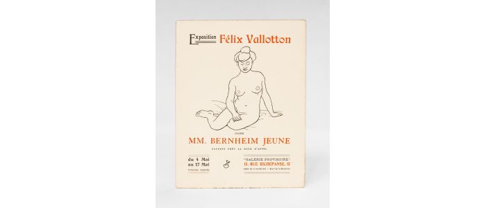 VALLOTTON : Catalogue-carton d'invitation à l'Exposition Vallotton - Edition Originale - Edition-Originale.com
