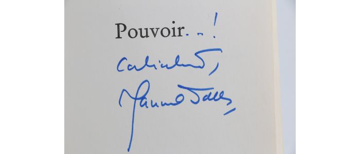 VALLS : Pouvoir - Signed book, First edition - Edition-Originale.com