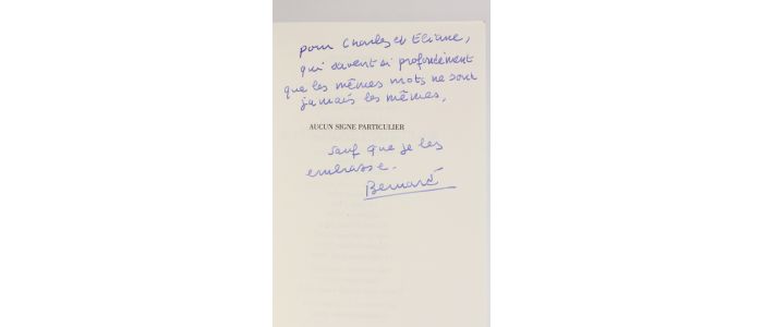 VARGAFTIG : Aucun signe particulier - Libro autografato, Prima edizione - Edition-Originale.com