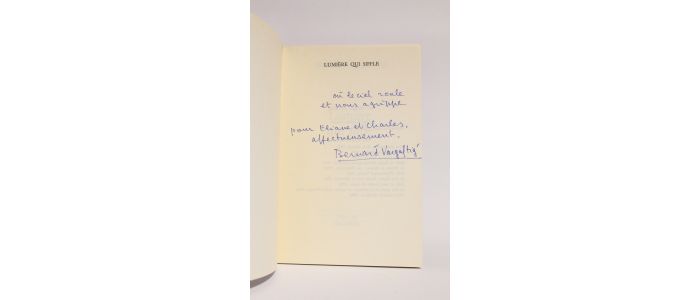 VARGAFTIG : Lumière qui siffle - Libro autografato, Prima edizione - Edition-Originale.com