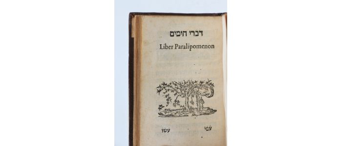 VATABLE : [BIBLE HEBRAIQUE]  [ESTIENNE] Liber Paralipomenon (Livres des Chroniques) - Edition-Originale.com