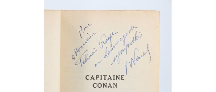 VERCEL : Capitaine Conan - Autographe - Edition-Originale.com