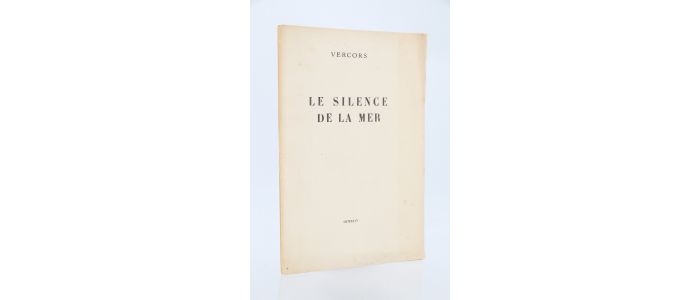 VERCORS : Le silence de la mer - Edition-Originale.com