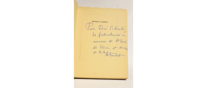 VERDET : Mondes et soleils - Libro autografato, Prima edizione - Edition-Originale.com