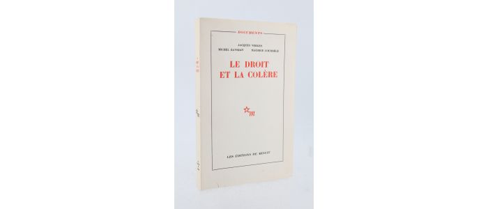 VERGES : Le droit et la colère - Prima edizione - Edition-Originale.com