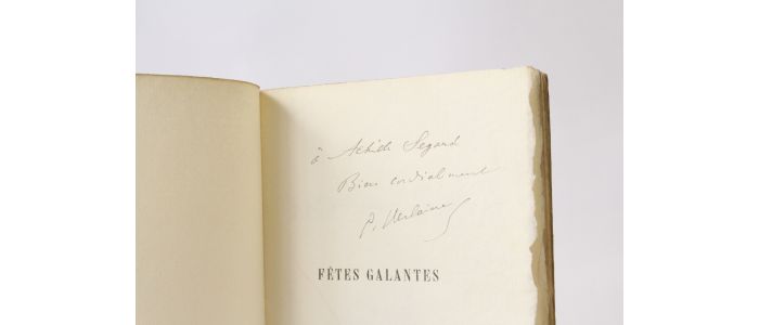 VERLAINE : Fêtes galantes - Autographe - Edition-Originale.com