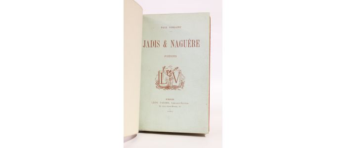 VERLAINE : Jadis et naguère - Edition Originale - Edition-Originale.com