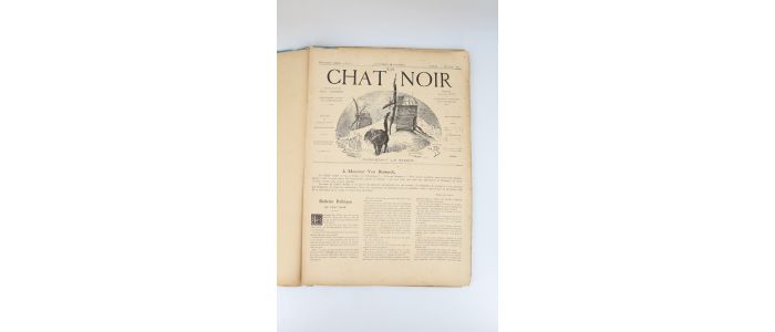 VERLAINE : Le Chat noir - Organe des intérêts de Montmartre - Deuxième année complète du n°53 du 13 janvier 1883 au n°103 du 29 décembre 1883 - Erste Ausgabe - Edition-Originale.com