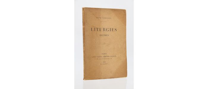 VERLAINE : Liturgies intimes - Prima edizione - Edition-Originale.com