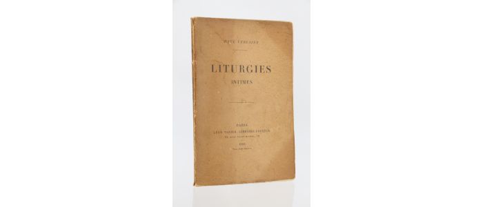 VERLAINE : Liturgies intimes - Erste Ausgabe - Edition-Originale.com