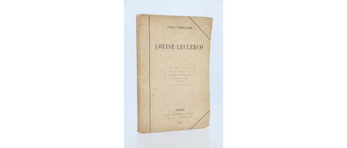 VERLAINE : Louise Leclercq - Erste Ausgabe - Edition-Originale.com