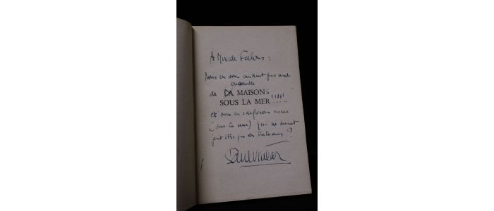 VIALAR : La maison sous la mer - Autographe, Edition Originale - Edition-Originale.com