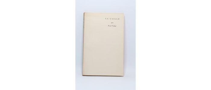 VIALAR : La caille - First edition - Edition-Originale.com