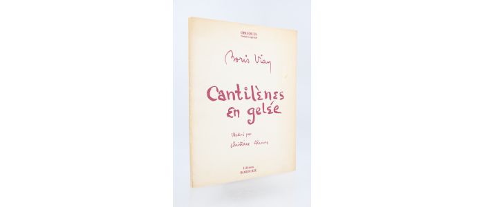 VIAN : Cantilènes en gelée - Edition Originale - Edition-Originale.com