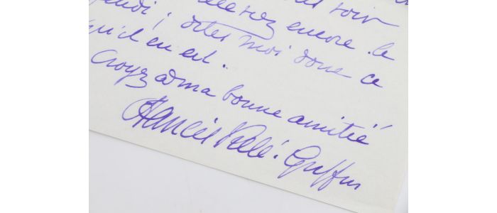 VIELE-GRIFFIN : Lettre autographe datée et signée adressée à Edouard Ducoté : 